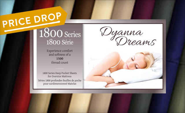 Image of $25.13 for 1500 Thread Count Bed Sheets Available in Twin, Double Queen, or King Sizes (a $119 Value)