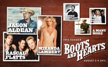 Image of $149 for a Friday, Saturday or Sunday General Day Pass to Boots and Hearts Music Festival including Round-Trip Bus Transportation from Kitchener, Guelph or Mississauga (a $225 Value)