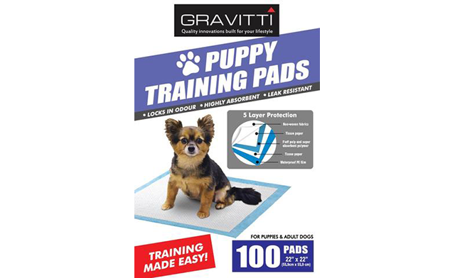 Image of $18.86 for a 100-Pack of Gravitti Puppy Training Pads (a $57 Value)
