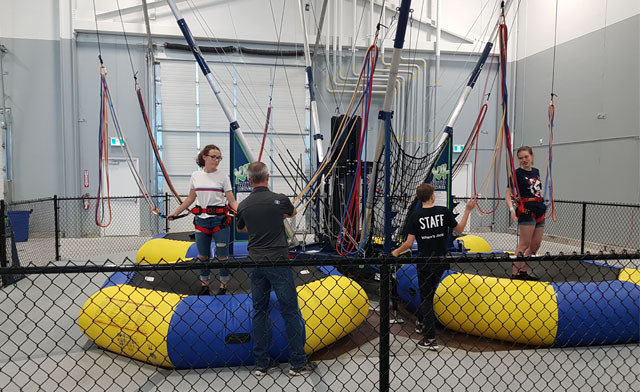 Image of $15 for 1-Hour "Street Level Pass" with a Trampoline Ride or "Aerial Course Pass" with a Zipline Ride (a $23 Value)