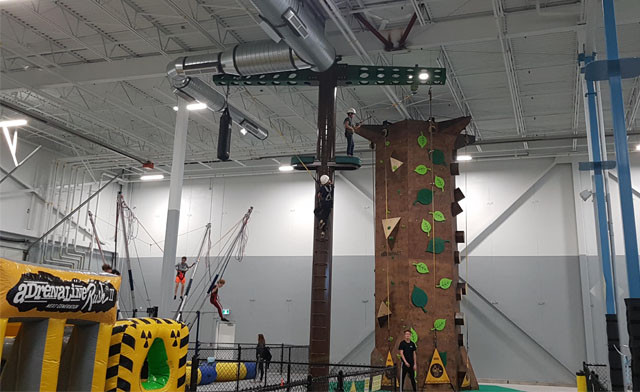 Image of $15 for 1-Hour "Street Level Pass" with a Trampoline Ride or "Aerial Course Pass" with a Zipline Ride (a $23 Value)