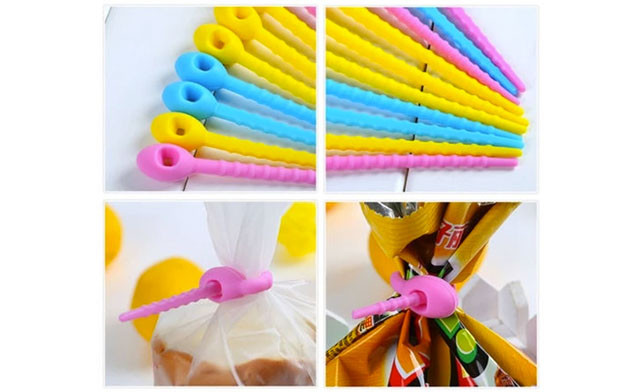 Image of Up to 68% off Multi-Use Food Grade Silicone Bag Clips