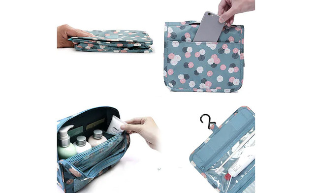Image of $12 for a Hanging Waterproof Cosmetic Makeup Bag (a $48 Value)