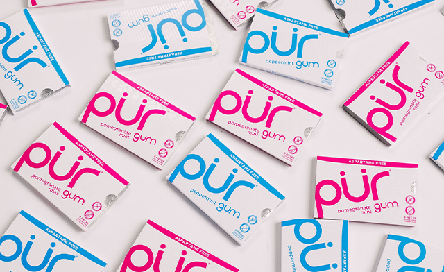 Image of $24 for 24 Packs of Aspartame-Free, Gluten-Free & Vegan PUR Gum (a $55 Value)