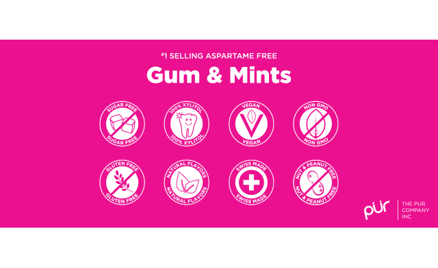 Image of $24 for 24 Packs of Aspartame-Free, Gluten-Free & Vegan PUR Gum (a $55 Value)
