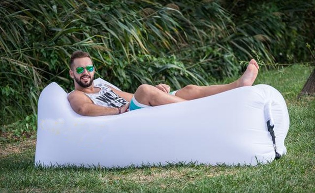 Image of $9 for a White Cocoon Inflatable Air Lounger (a $90.40 Value)