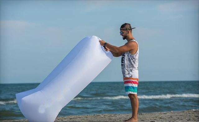 Image of $9 for a White Cocoon Inflatable Air Lounger (a $90.40 Value)