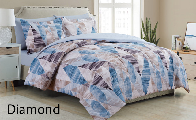 Up To 60 Off 7 Piece Printed Bed In A Bag Comforter Sets Wagjag