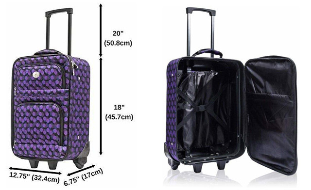 Image of $25.95 for a Jetstream 18-Inch Rolling Suitcase (a $59.99 Value)