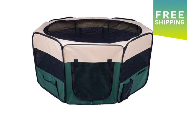 Image of $64 for a PawHut 47-Inch Portable Pet Playpen - Shipping Included (a $129.99 Value) 