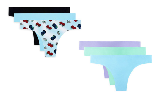 Image of $39.99 for a 6-Pack of AQS Women's Seamless Thongs - Shipping Included (a $90 Value)
