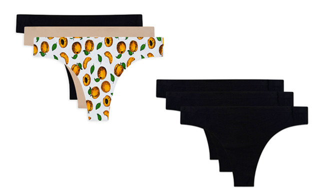 Image of $39.99 for a 6-Pack of AQS Women's Seamless Thongs - Shipping Included (a $90 Value)