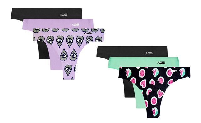 Image of $39.99 for a 6-Pack of AQS Women's Seamless Thongs - Shipping Included (a $90 Value)
