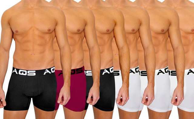 Image of $49 for a 6-Pack of AQS Men's Classic Boxer Briefs - Shipping Included (a $100 Value)