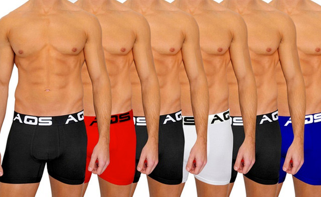 Image of $49 for a 6-Pack of AQS Men's Classic Boxer Briefs - Shipping Included (a $100 Value)