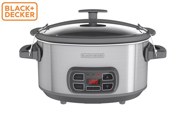 Image of $35 for a Black + Decker 7Qt Digital Slow Cooker - Factory Reconditioned (a $99.99 Value)