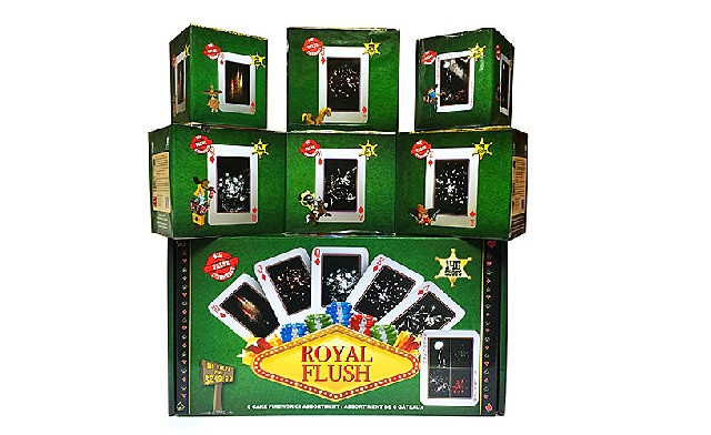 Image of $149 for the Royal Flush Big Value Pack from Phatboy Fireworks (a $299 Value) - Curbside Pickup Just in Time for Victoria Day Weekend!