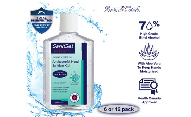 Image of $33.99 and up for packs of 236ml Hand Sanitizers with FREE Reusable Face Masks Included