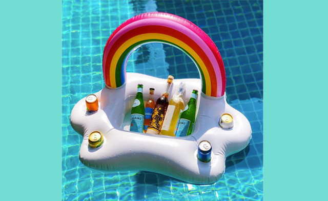 Image of $43.90 for a Rainbow Inflatable Pool Bar (a $99 Value)