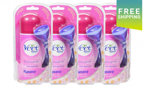 Vee R Kit $24.95 for 4 Veet Bladeless Hair Removal Kits (a $36.80 Value)| WagJag