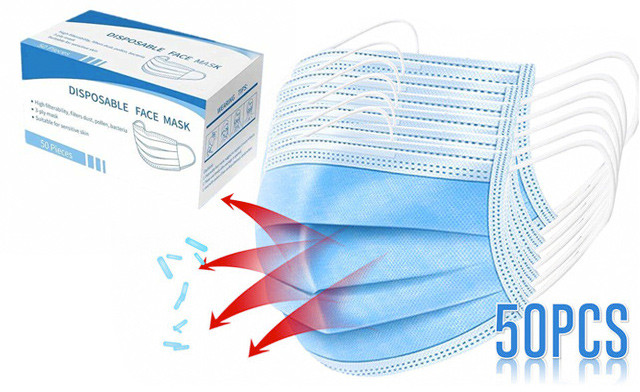 Image of $16.95 & Up for 3-Ply Disposable Face Masks (Non-Medical Grade)