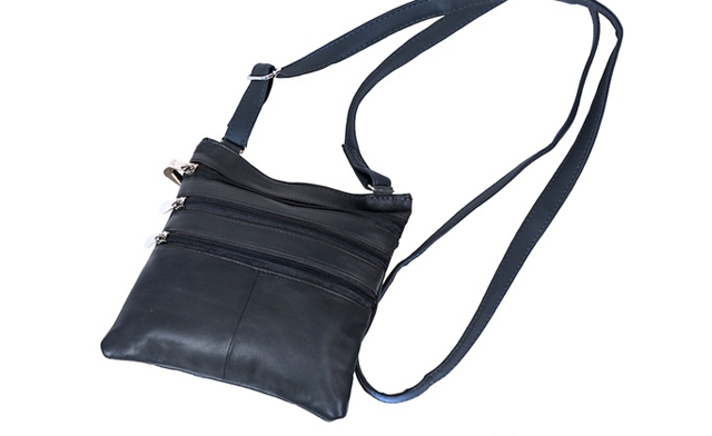Image of $21.95 for a Leather Cross Body Bag (a $79.99 Value)