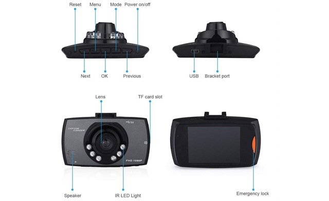 Image of Up to 83% off for an HD 1080P Car Dash Cam with Night Vision 