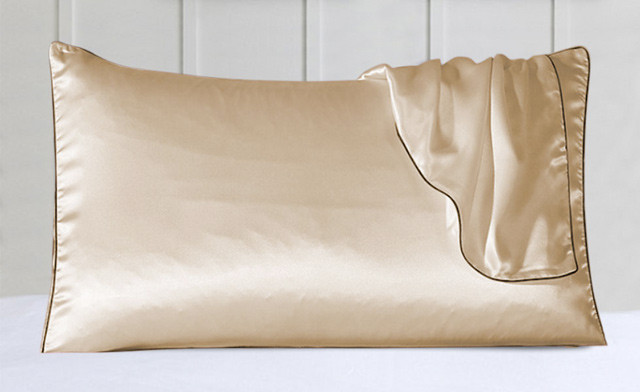 Image of Up to 65% off a Silk Pillow Case with Trim