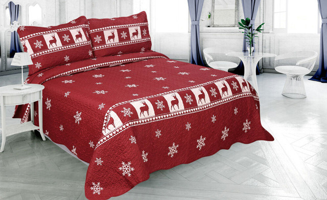 Image of Up to 72% off Pinsonic 3-Piece Christmas Quilt Sets