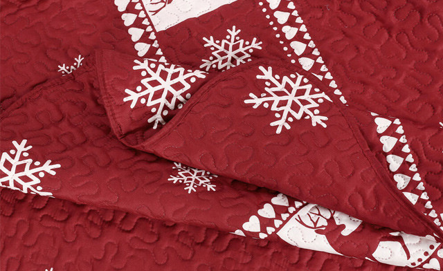 Image of Up to 72% off Pinsonic 3-Piece Christmas Quilt Sets