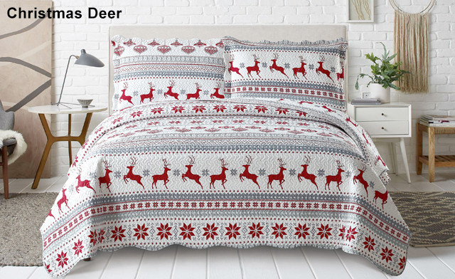 Image of Up to 72% off Pinsonic 3-Piece Christmas Quilt Sets