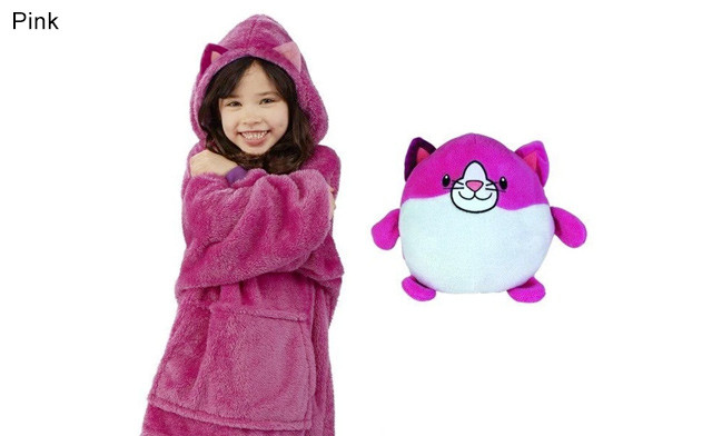 Image of $29.95 for a Kid's Animal Plush Hoodie (a $59 Value)