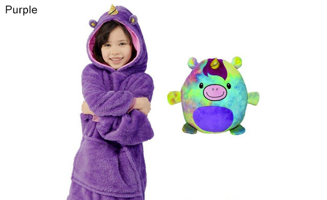 Image of $29.95 for a Kid's Animal Plush Hoodie (a $59 Value)