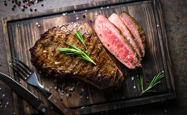 Image of PRICE DROP! $79 for 10 x 12 oz New York Hand-Cut AA/AAA Striploin Steaks (a $180 Value)