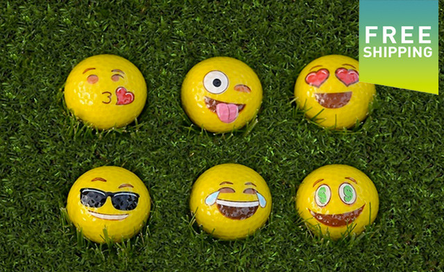 Image of $28.99 for Emoji Golf Balls - 12-Pack (a $41.99 Value)