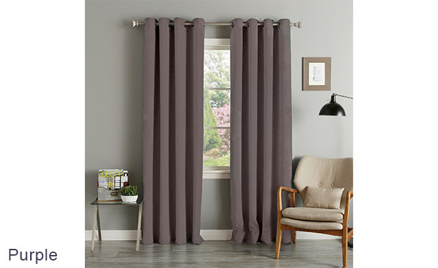 Image of $19.97 for Kayla Grommet Blackout Curtains (a $62.99 Value)