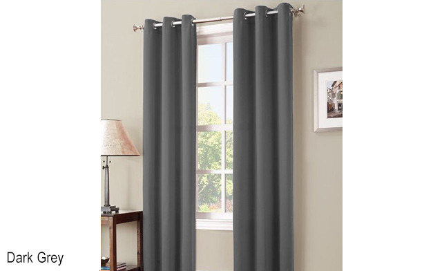 Image of $19.97 for Kayla Grommet Blackout Curtains (a $62.99 Value)