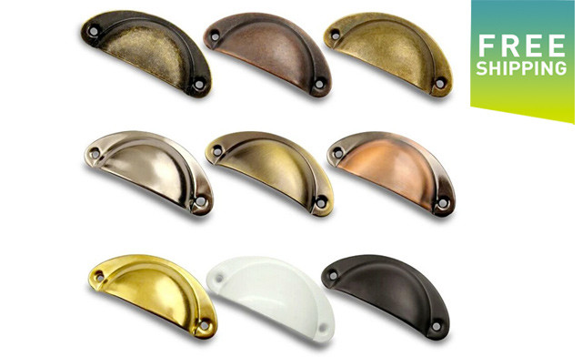 Image of $16.95 for a 10-Pack of Shell Shaped Retro Cabinet Handles (a $40 Value)