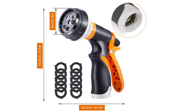 Image of $25 for a Garden Hose Nozzle & Hanger (a $68 Value)