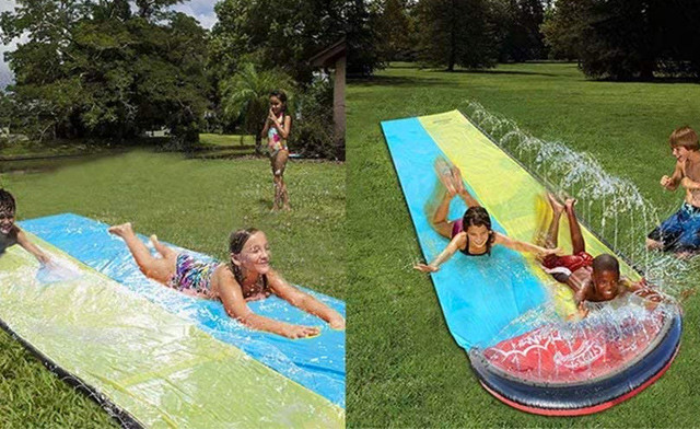 Image of Up to 62% off a 1- or 2-Lane Kids Slip and Slide 