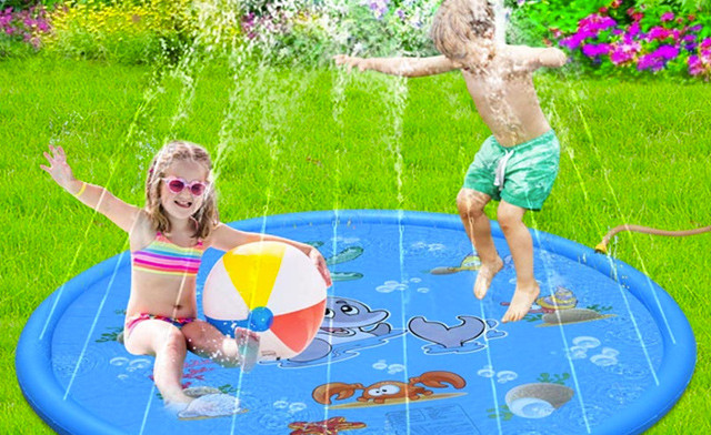 Image of $59.95 for a Inflatable Sprinkler Pad - 100 cm (a $119 Value)