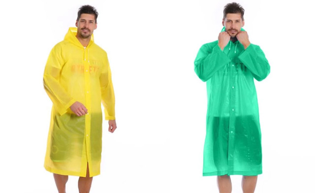 Image of $16.99 for a Unisex Reusable Rain Poncho (a $39 Value)
