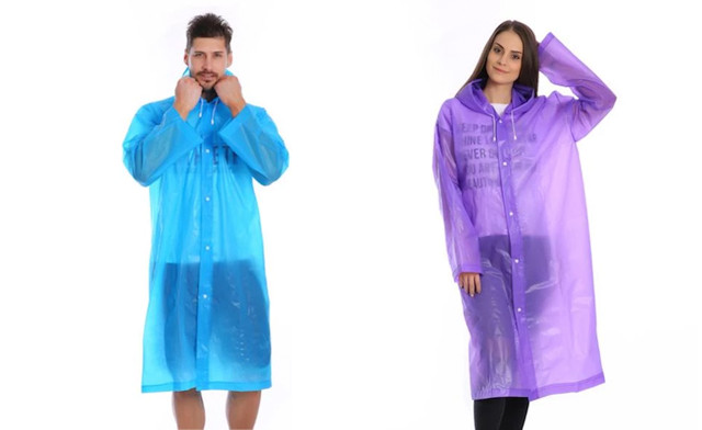 Image of $16.99 for a Unisex Reusable Rain Poncho (a $39 Value)