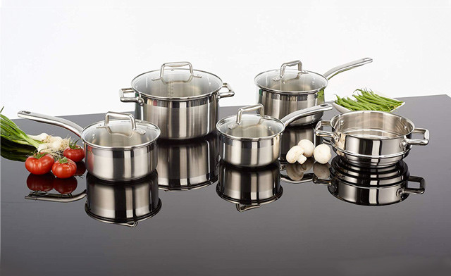 Image of $109 for a 9Pc T-Fal Stainless Steel Cookware Set (a $149.99 Value)