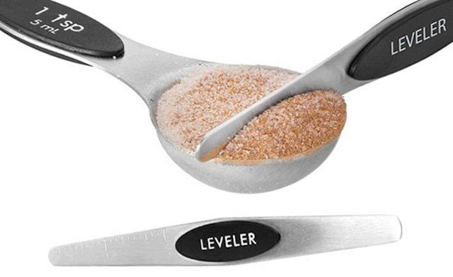 Image of $20 for a Stainless Steel Magnetic Measuring Spoon Kit (a $39 Value)