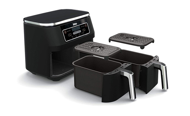 Image of $149 for a Ninja DZ100 Double Air Fryer - Refurbished (a $219.99 Value)