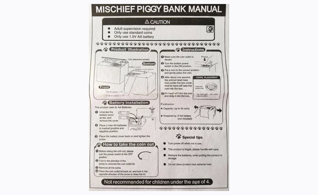 Image of $25 for an Automatic Coin Piggy Bank (a $54 Value)