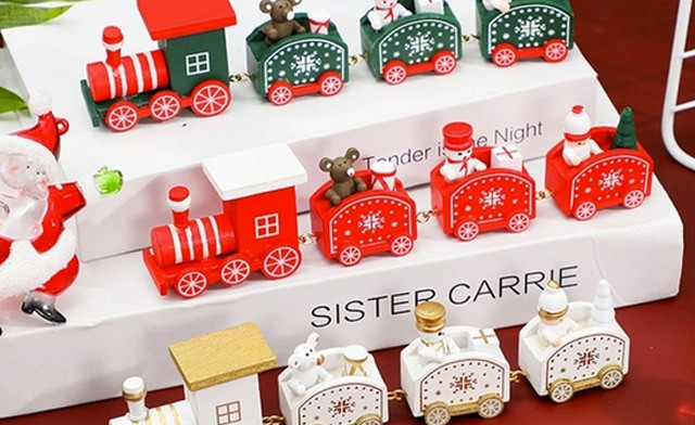 Image of $21.95 for a Wooden Christmas Train Table Decor (a $39 Value)