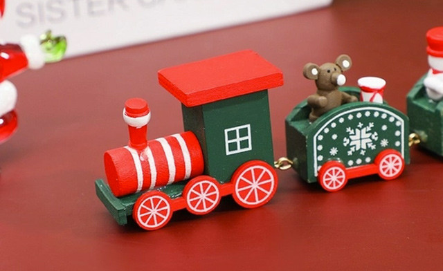 Image of $21.95 for a Wooden Christmas Train Table Decor (a $39 Value)