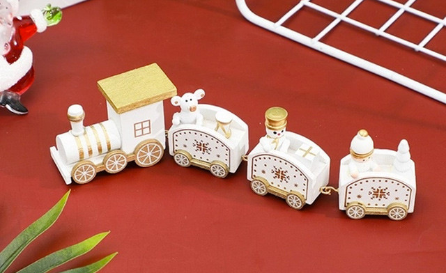 Image of $21.95 for a Wooden Christmas Train Table Decor (a $39 Value)